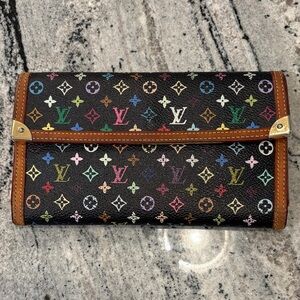 Louise Vuitton Multicolor Monogram Women's Clutch